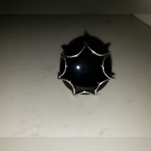 Black and silver fashion ring size 10